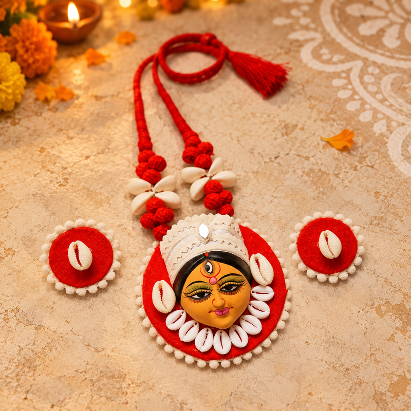Durga pendant necklace
