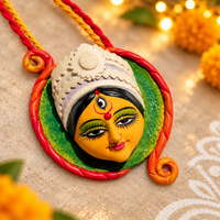 Durga pendant necklace set