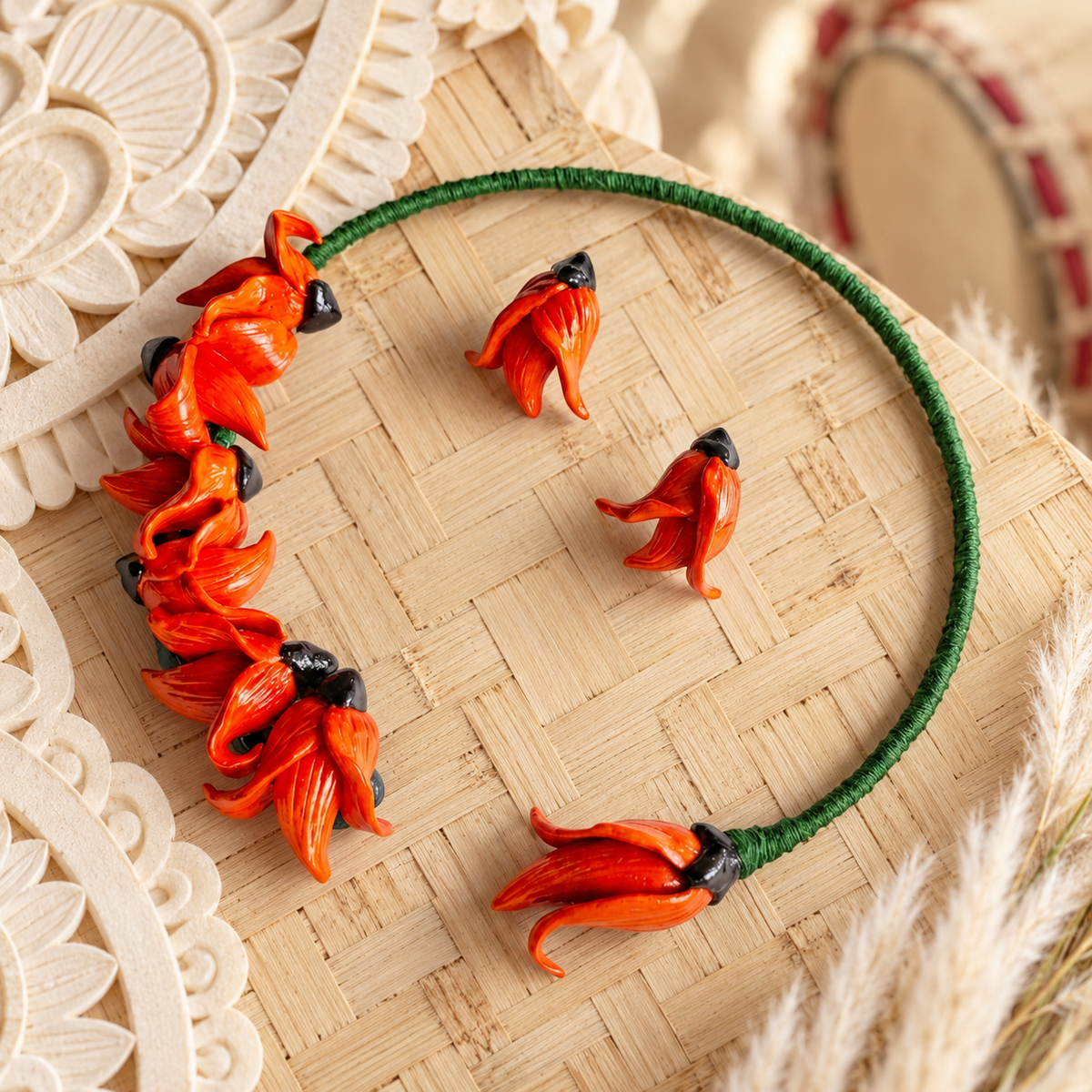 Pujo Special Palash Flower Set