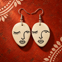 Nirbak Face Earrings