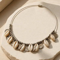 Ocean Shell Coin Necklace
