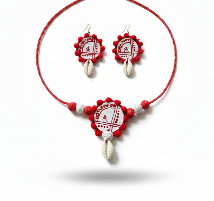 Red & White Shell Set