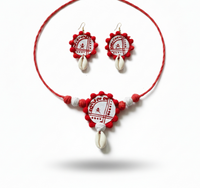Red & White Shell Set