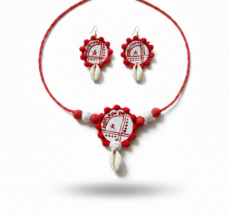 Red & White Shell Set