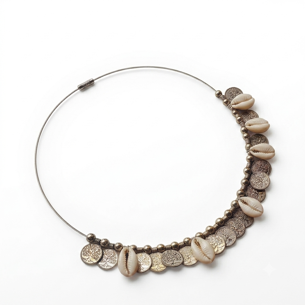 Sea Shell and Coin Necklace