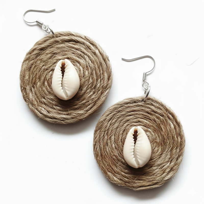 Sea Soul Jute Earrings