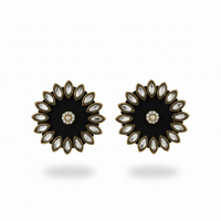 Flora Kundan Studs
