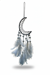 Half moon dreamcatcher (6 inch diameter)