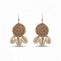 Handcrafted Jute & Cowrie Shell Jewelry Set
