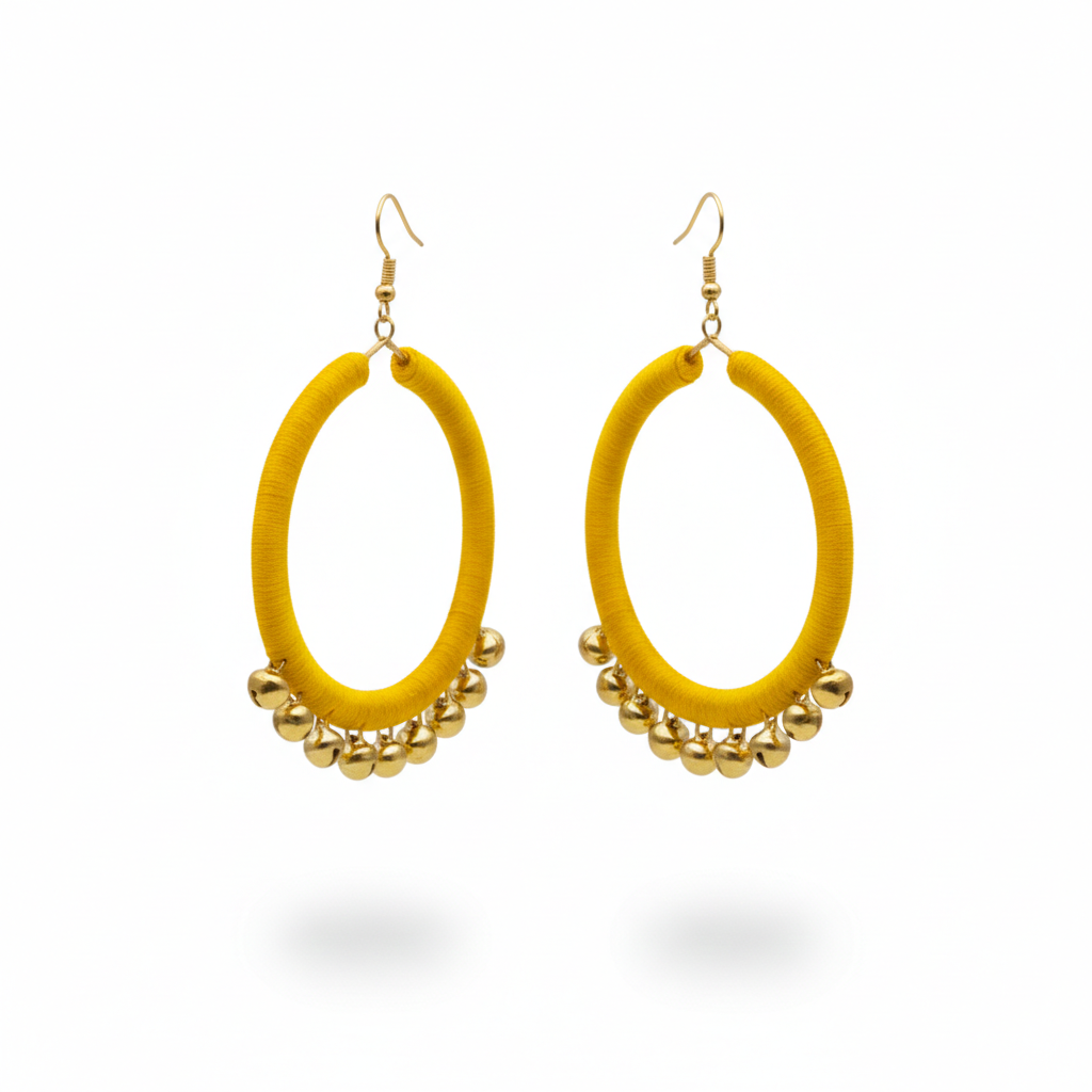 Beautiful Ghungroo Hoops