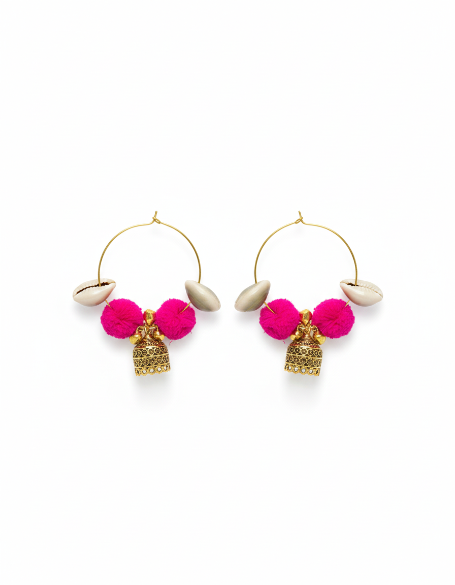 Scarlet Orchard Dual-Pom Cherry Drops