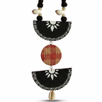 Traditional Bengali Fabric Art Jewellery Set