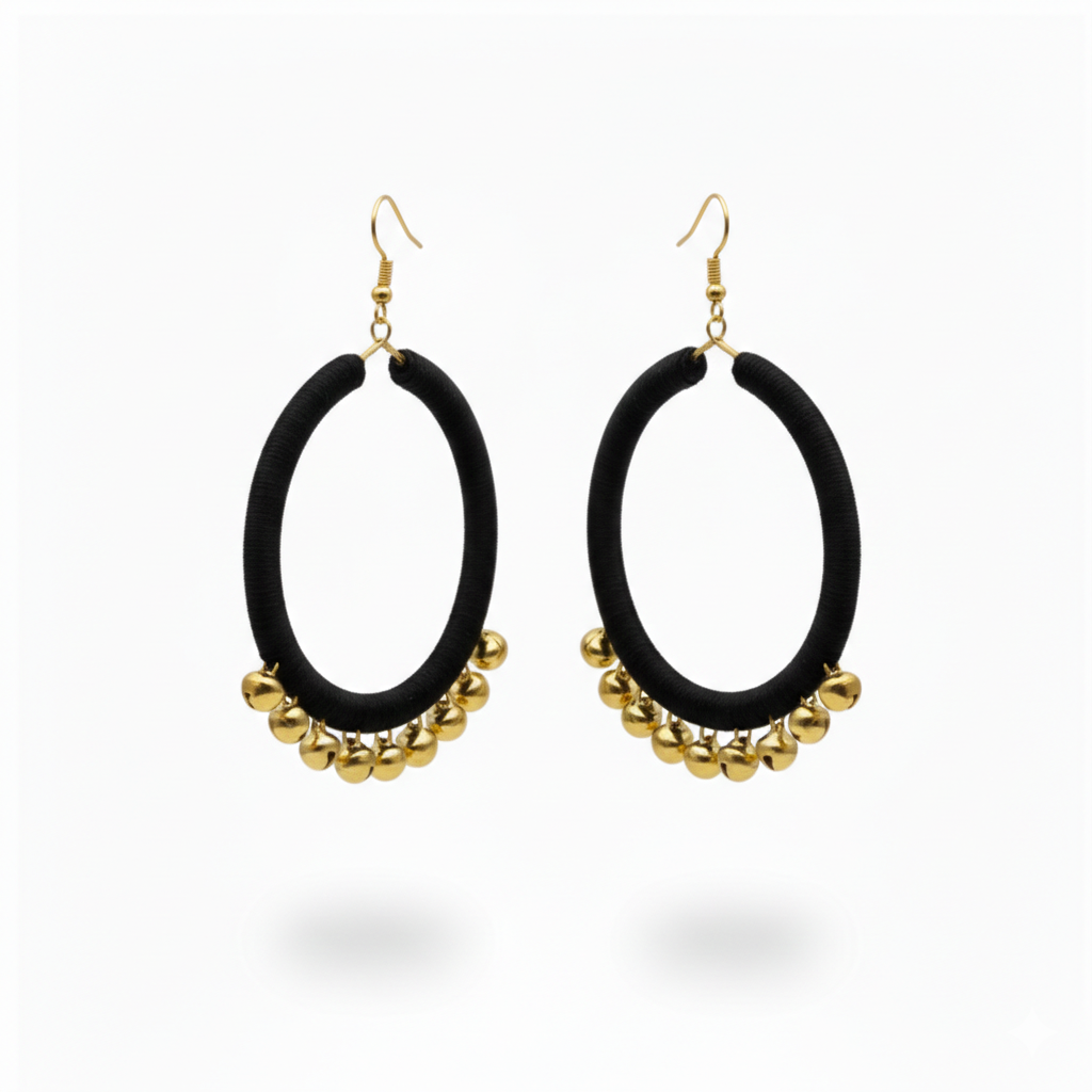 Beautiful Ghungroo Hoops