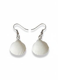 Oceanic Elegance Scalloped Pearl Drops