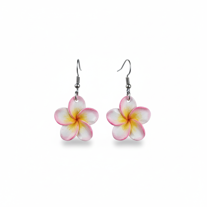 Handcrafted clay earrings