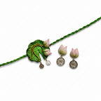 Green Leaf Clay Jewelry Set