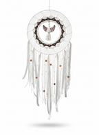 Boho Style White Dream Catcher (12 inch diameter)