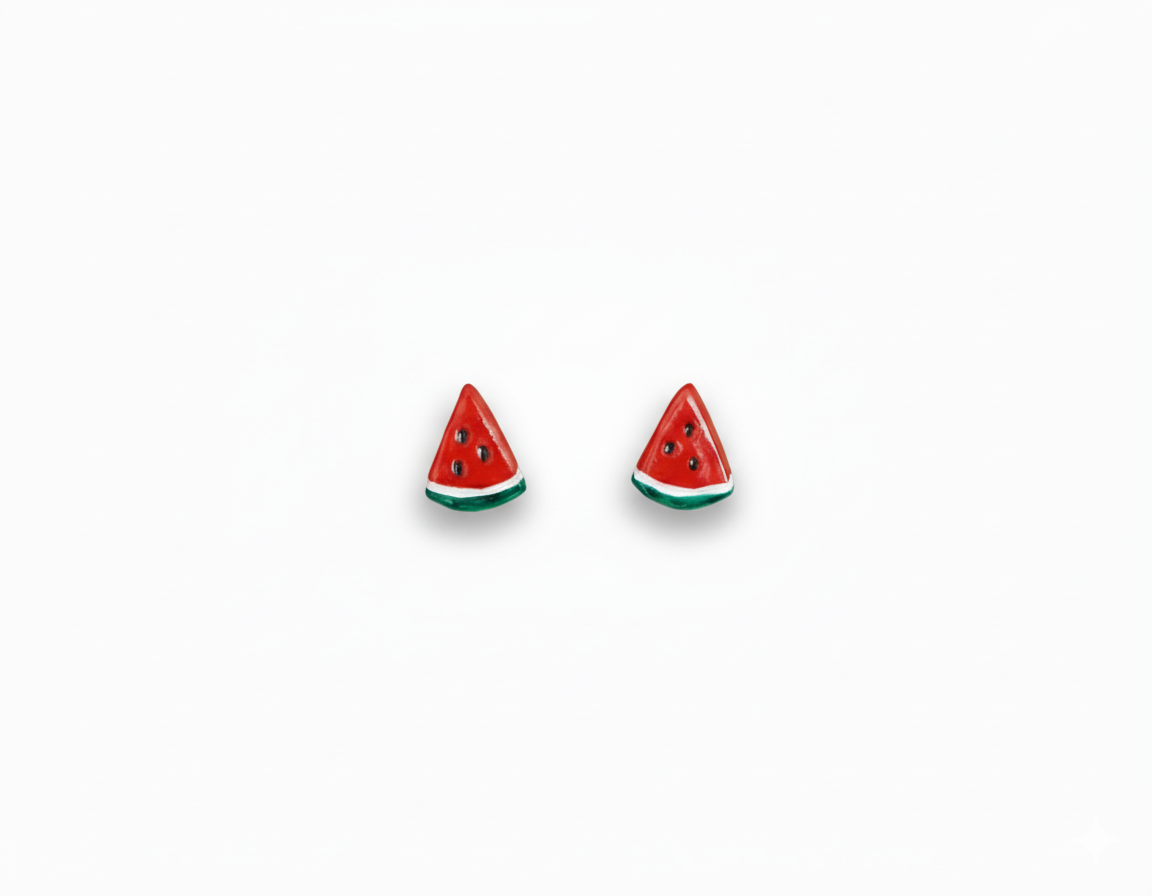 Watermelon Slice Studs