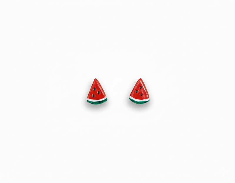 Watermelon Slice Studs