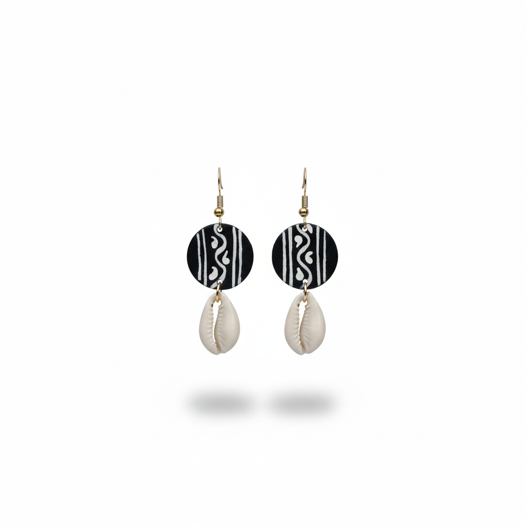 Black And White Long Jewellery Set
