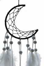 Half moon dreamcatcher (6 inch diameter)
