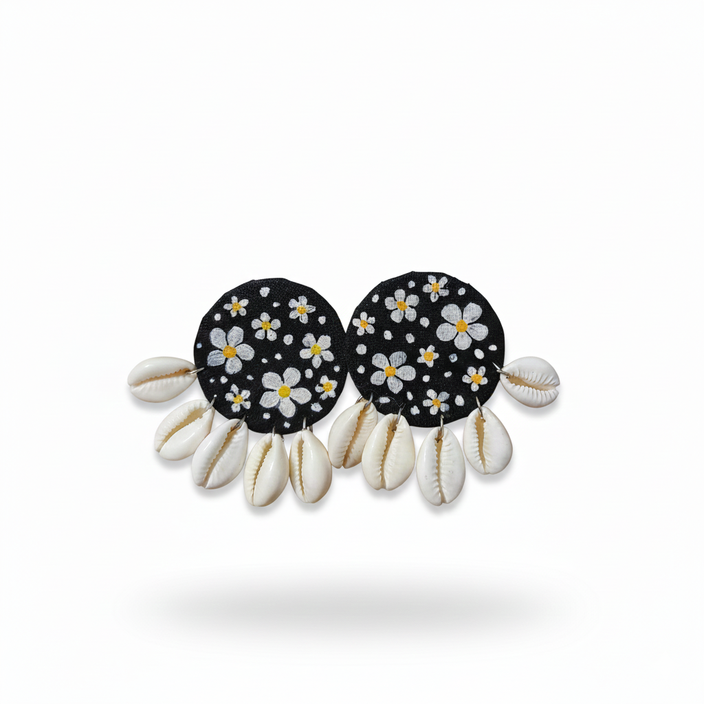 Shell drop earrings