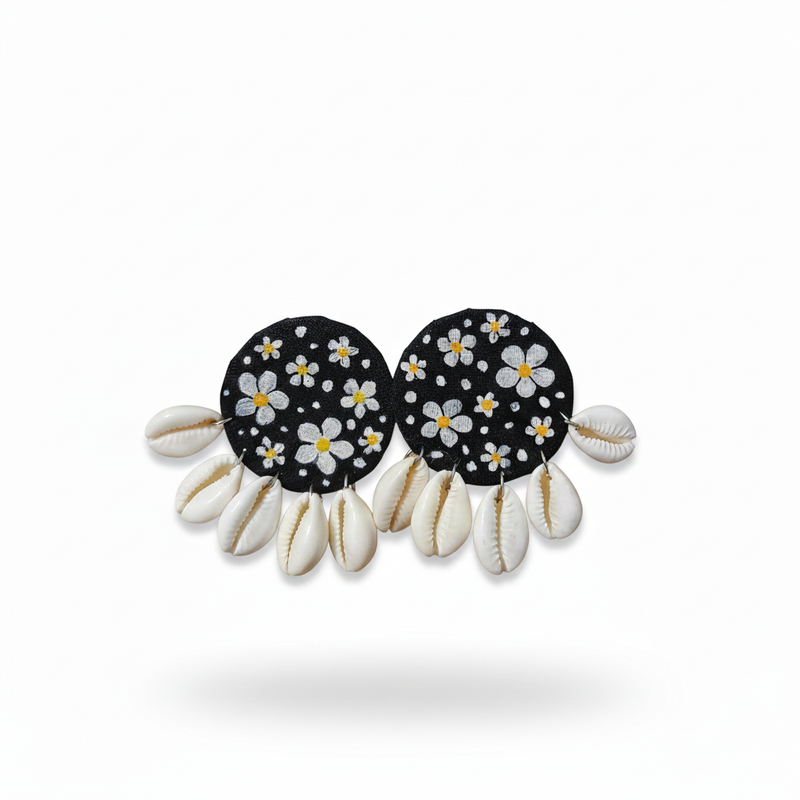 Shell drop earrings