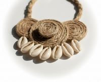 Handcrafted Jute & Cowrie Shell Jewelry Set