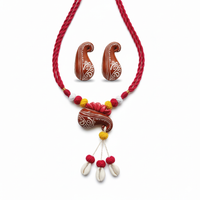 Hand-painted Clay Jewellery Set