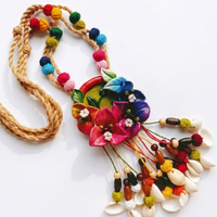 Spring Bloom Clay Necklace Set