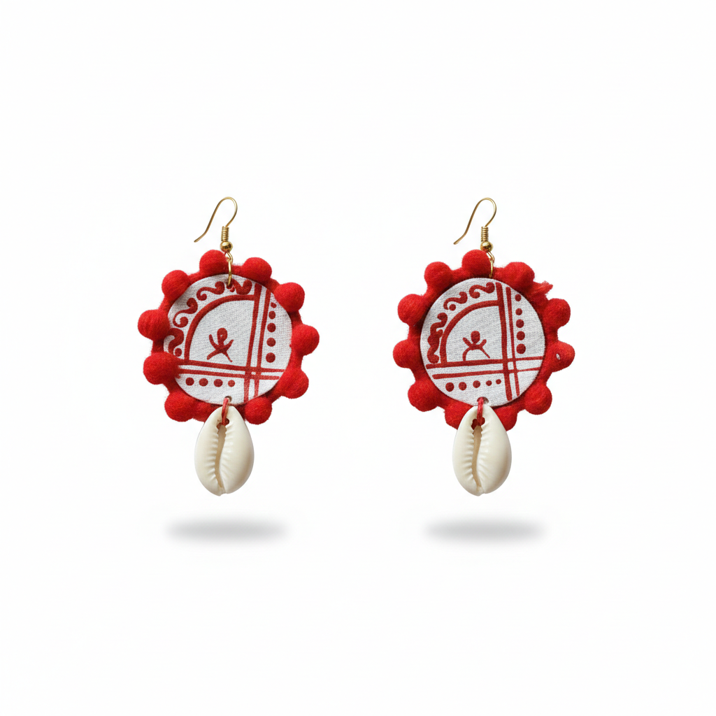 Red & White Shell Set