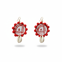 Red & White Shell Set