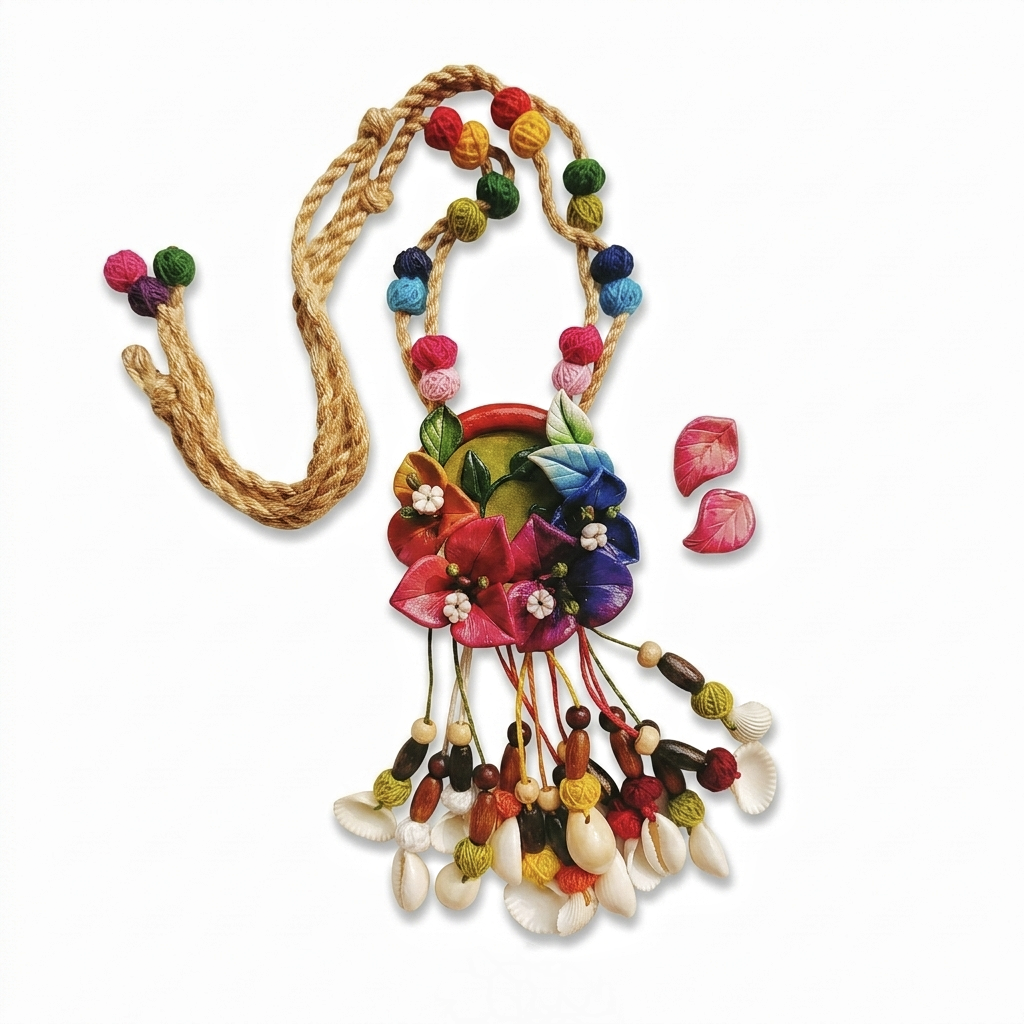 Spring Bloom Clay Necklace Set